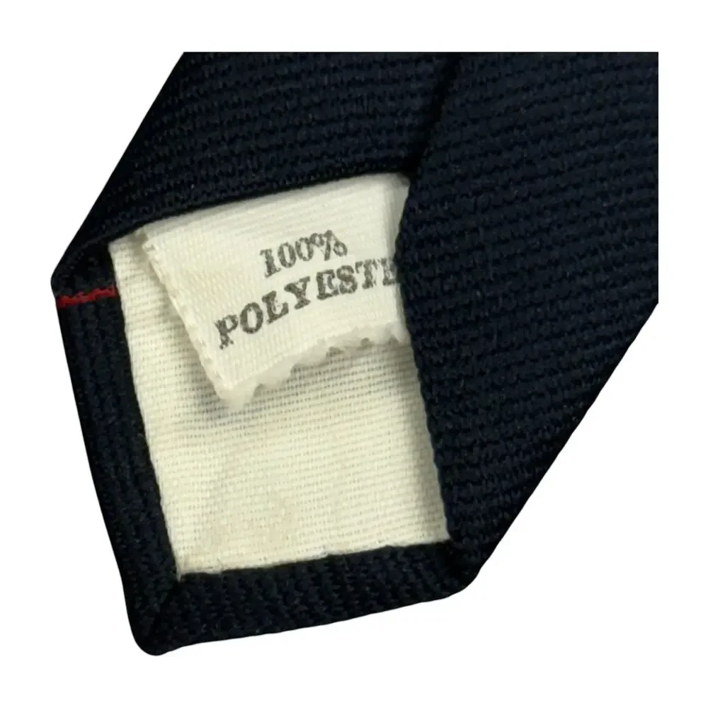 New York Central Mutual Vintage NYCM Navy Train Novelty Tie - Picture 3 of 6